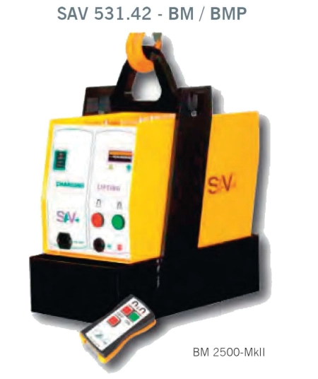 แม่เหล็กยกงานโดยแบตเตอร์รี่